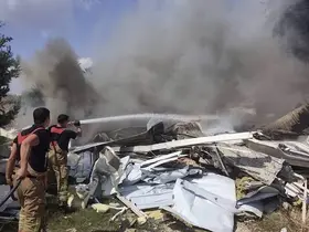 Antakya’da hurdalık alandan alevler yükseldi
