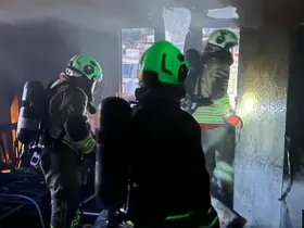 Antakya’da mesken yangını
