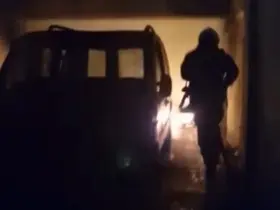 Antakya’da metruk iş yerinde yangın çıktı
