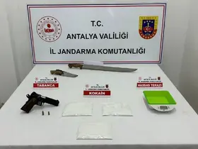 Antalya’da 1 kilo 350 gram kokain ele geçirildi