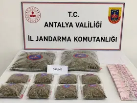 Antalya’da 5 kilogram skunk esrar maddesi ele geçirildi
