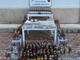 Antalya’da 852 litre kaçak alkol ele geçirildi
