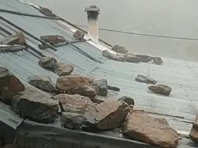 Anzer Yaylası’nda dolu sürprizi
