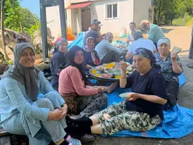 Apar topar İstanbul’a gittiler, yarım kalan fındık hasadını köylüler tamamladı
