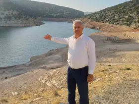 Araban Ardıl Barajı’nda su seviyesi düştü
