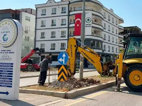 Araban’da trafik ışıklandırma çalışması başlattı
