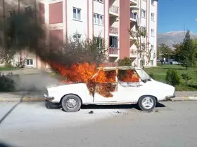 Araçlarda bırakılan malzemeler yangına neden olabilir!
