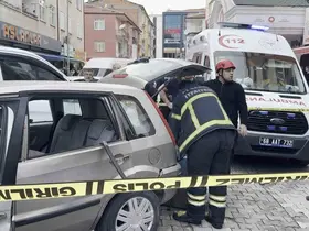 Araçtaki piknik tüpü bomba gibi patladı: 1 yaralı
