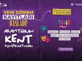 Aram Tigran Kent Konservatuvarında yeni dönem: Başvurular 20 Eylüle kadar sürecek
