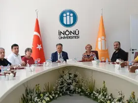 Arslantepe kazı heyeti Rektör Akpolat’ın konuğu oldu
