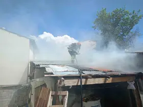 Aşkale’de tandır evinde yangın paniği
