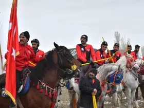 Aşkale’nin kurtuluş bayramında cirit coşkusu
