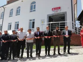 Aslanapa Dere köyü camii ibadete açıldı
