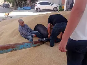 Ayağını hububat elevatörüne kaptıran kişi yaralandı
