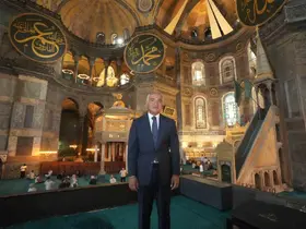 Ayasofya’da cumhuriyet tarihinin en kapsamlı restorasyonu hız kesmiyor
