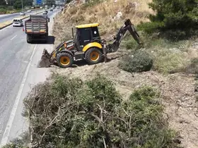 Aydın Orman İşletme’den yangınlara karşı yol kenarı temizliği
