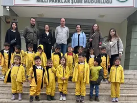 Aydın’da anaokulu öğrencileri Doğa Eğitim Merkezi’ni gezdi
