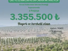 Aydın’da kırsal kalkınmaya 3 milyon TL destek
