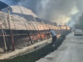 Aydın’daki pazar yeri yangını kontrol altına alındı