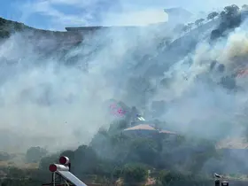 Ayvacık’ta makilik alanda yangın çıktı
