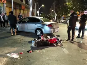 Bafra’da otomobil ile motosiklet çarpıştı: 1 yaralı
