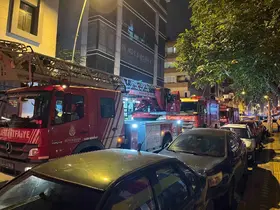 Bahçelievler’de 6 katlı apart otelde yangın
