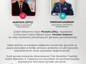 Bakan Çiftçi, Kazakistanlı mevkidaşı ile video konferansla görüştü
