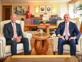 Bakan Ersoy, ABD’nin Ankara Büyükelçisi Tom Barrack’ı ağırladı
