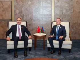 Bakan Fidan, Azerbaycanlı mevkidaşı Bayramov bir araya geldi
