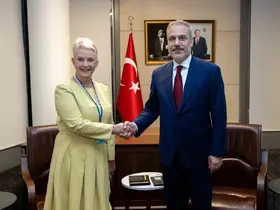 Bakan Fidan, BM Dünya Gıda Programı (WFP) İcra Direktörü Cindy McCain ile görüştü
