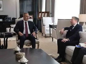 Bakan Fidan, BM İnsani İşlerden Sorumlu Genel Sekreter Yardımcısı ve Acil Yardım Koordinatörü Fletcher’i kabul etti
