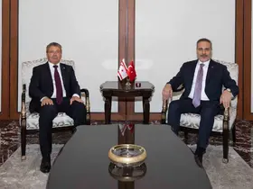 Bakan Fidan, KKTC Başbakanı Üstel ile görüştü
