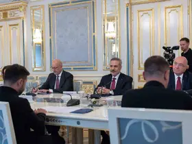 Bakan Fidan, Ukrayna Devlet Başkanı Zelenskiy ile bir araya geldi
