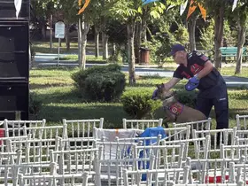 Bakan Göktaş’ın programı öncesi Dede Korkut Parkı’nda bomba araması
