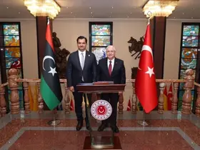 Bakan Güler, Libya Ulusal Ordusu Genel Komutan Yardımcısı Hafter’i kabul etti
