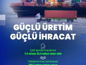 Bakan Kacır: "200 milyar doları aşan ihracatımız, yıllıklandırılmış bazda 269,7 milyar dolara erişti"