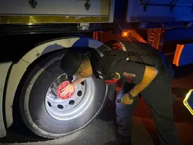 Balatası ısınına tır ekipleri harekete geçirdi
