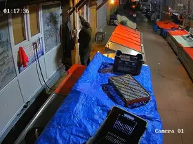Balıkçı dükkanında asılı masat ve kancayı alıp götürdü
