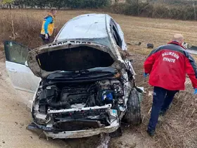 Balıkesir’de trafik kazası: 2 yaralı
