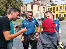Bankta bırakılan çanta polisi alarma geçirdi
