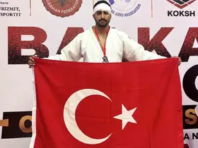 Başından sakatlandı pes etmeyerek Balkan üçüncüsü oldu
