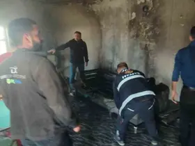 Başkale’de ev yangını
