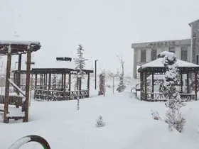 Başkale’de kar yağışı
