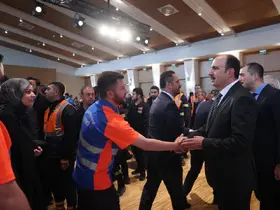Başkan Altay Büyükşehir ve KOSKİ personeliyle bayramlaştı