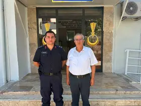 Başkan Arslan’dan İlçe Jandarma Komutanı Arslan’a hayırlı olsun ziyareti
