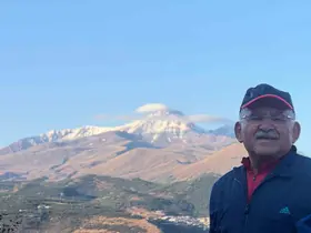 Başkan Büyükkılıç, Erciyes’e kar yağdığını duyurdu
