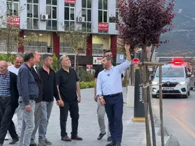 Başkan Çetinkaya tamamlanan çalışmaları inceledi
