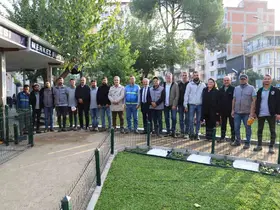 Başkan Ertuğrul Tetik sabah mesaisine sahada başladı
