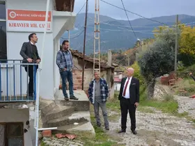 Başkan Kumral yapımı tamamlanan hizmet alanlarını yerinde inceledi
