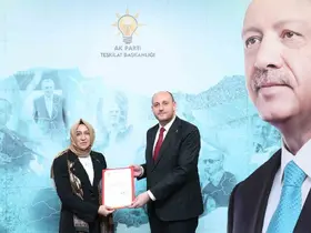 Başkan Özdoğan; Kayseri’nin ilk kadın ilçe başkanını tebrik etti
